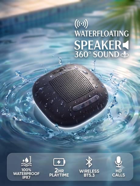 DEAL DAZE IPX7 Water floating speaker | Portable Wireless Speaker for Pool, Bath & Travel 3 W Bluetooth Home Audio Speaker