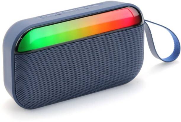 XVEP BS-56 Colourful LED Light Music Speaker With Full Power Sound Bass 10 W Bluetooth Home Audio Speaker