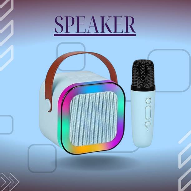 XSOUND 10W Bluetooth Speaker Wireless Karaoke Mic Speaker with RGB Light speakersWE178 10 W Bluetooth Home Audio Speaker