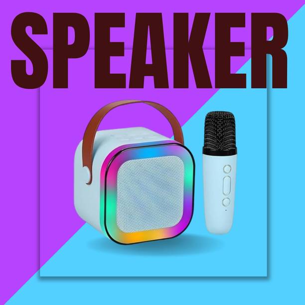 AAC 10W Bluetooth Speaker Wireless Karaoke Mic Speaker with RGB Light speakersFJ173 10 W Bluetooth Home Audio Speaker