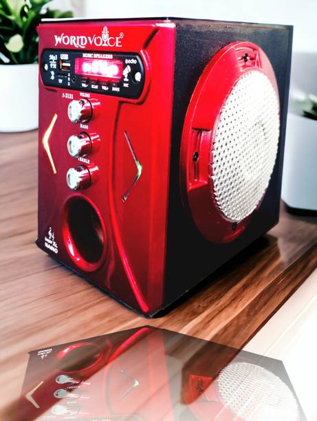 world voice BT SUPER-XL RED NANO with ECHO MIC SYSTEM Subwoofer BT/FM/MP3/USB/SD-Card/AUX 160 W Bluetooth Home Audio Speaker