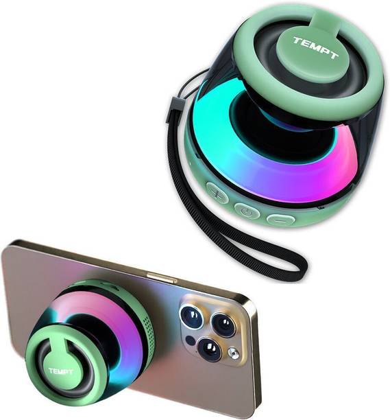 TEMPT Cameo Bluetooth Speaker| 6hrs Playtime| Built-In RGB Lights| Mic & Subwoofer 6 W Bluetooth Home Audio Speaker