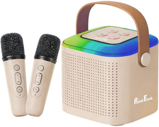 PunnkFunnk Wireless Bluetooth Party Speaker, Loud Bass, RGB LED, Portable Outdoor 10 W Bluetooth Home Audio Speaker