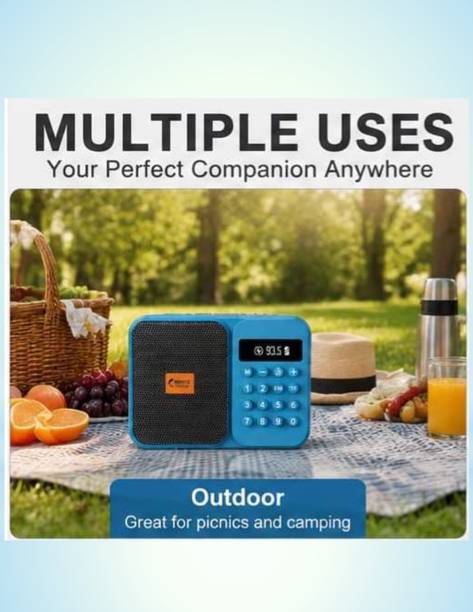 gadget bloom Portable FM Radio Speaker with USB/TF Card SupportD187 5.6 W Bluetooth Home Audio Speaker