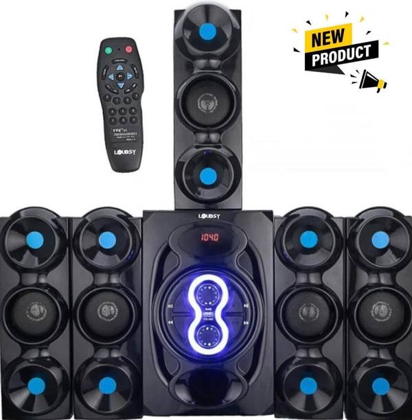 LOUDSY LUDXC1 Thump Beat Home Audio TF/FM Home Theatre (Black, 5.1 Channel) 9500 W 9500 W Bluetooth Home Audio Speaker