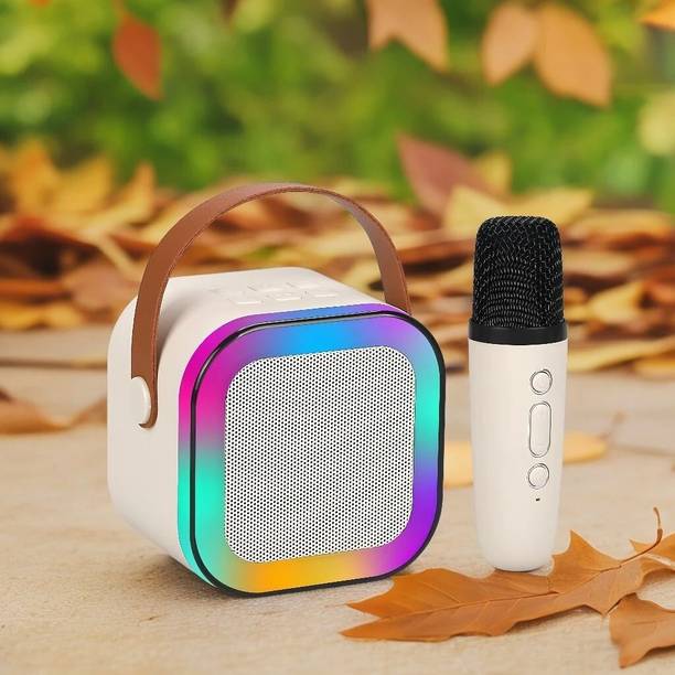 XSOUND M19_K12Wireless karaoke mic speaker with Bluetooth compatibility and RGB lights 10 W Bluetooth Home Audio Speaker