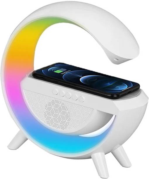 snowbudy RGB Table Lamp with Multiple Features Like Bluetooth Speaker, Wireless Charger 12 W Bluetooth Home Audio Speaker