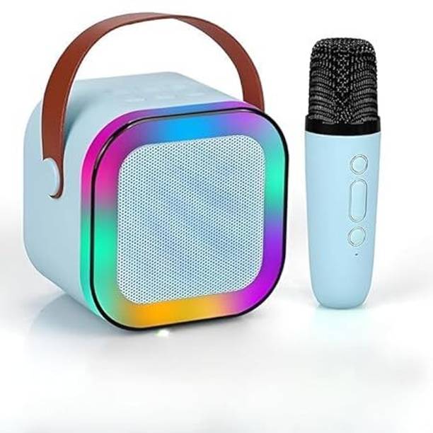 Esnapy K12 Wireless Bluetooth Speaker With Wireless Mic Multicolor 5 W Bluetooth Home Audio Speaker