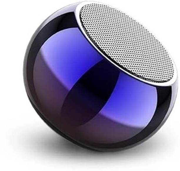 TECORE Mini Boost Bluetooth Speaker 4D Mini Electroplating Round Steel Speaker 5 W Bluetooth Home Audio Speaker