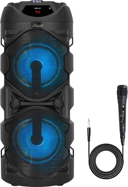 Inext Speaker with 1 Mic for Karaoke, Upto 8 HRs Playback 40 W Bluetooth Home Audio Speaker