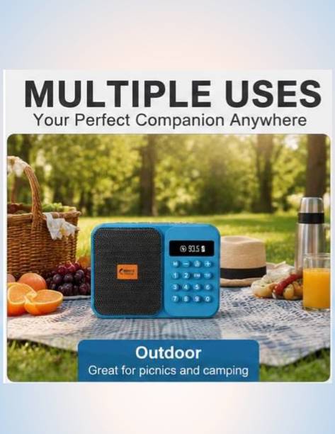 gadget bloom Portable FM Radio Speaker with USB/TF Card SupportD198 5.6 W Bluetooth Home Audio Speaker