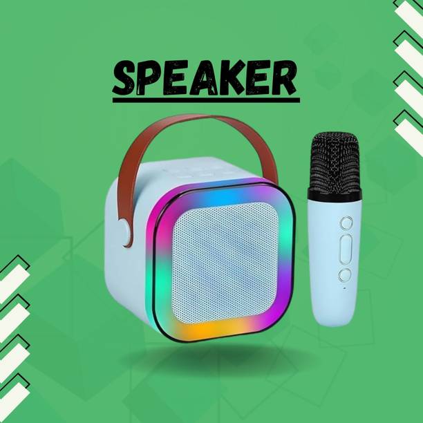 Smarty 10W Bluetooth Speaker Wireless Karaoke Mic Speaker with RGB Light speakersWE417 10 W Bluetooth Party Speaker