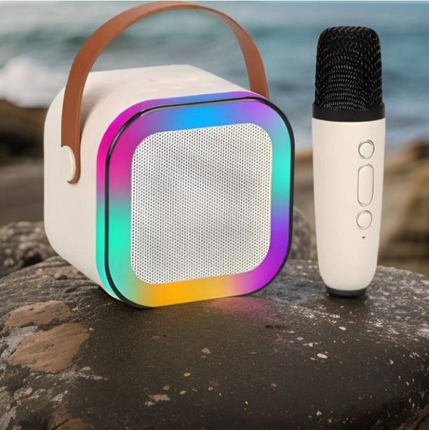 FYDs M21_k12 Wireless Karaoke Mic Speaker: K12 with RGB, 5W Bluetooth 10 W Bluetooth Home Audio Speaker