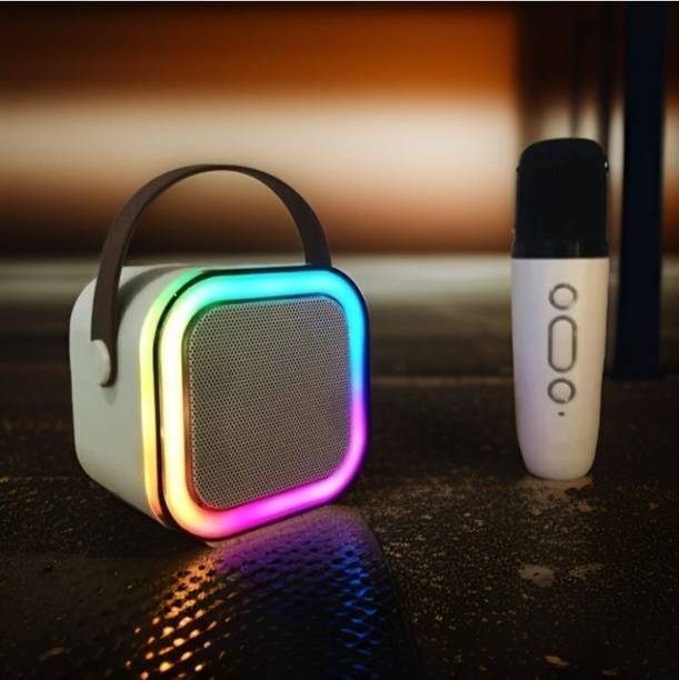 XSOUND M20_k12 Wireless Karaoke Mic Speaker: K12 with RGB, 5W Bluetooth 10 W Bluetooth Home Audio Speaker