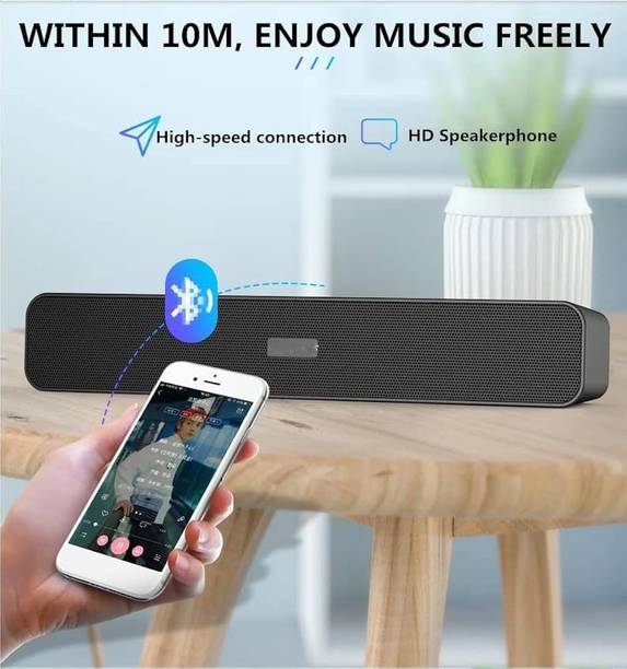 IMMUTABLE 14-inch Wireless Speaker Desktop Sound Box Speaker Support Memory Card, U Disk, AUX, BT Home Portable Speaker RT_ 463 20 W Bluetooth Soundbar