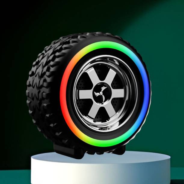 FRONY Bluetooth Speaker Tyre Speakers with 5Hr Battery Life & Mic, Works with iOS A414 10 W Bluetooth Home Theatre