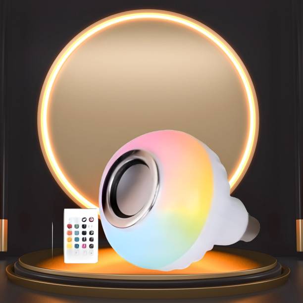 Clairbell Bluetooth Music Bulb Speaker With Remote Control Change Disco light for HomeQ237 Smart Bulb