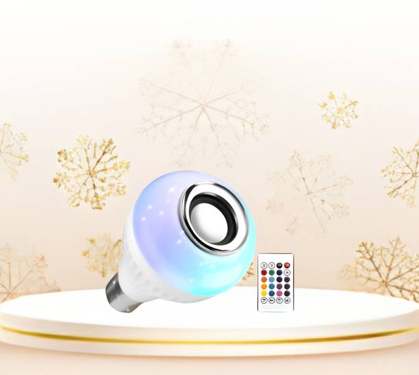 Clairbell Bluetooth Music Bulb Speaker With Remote Control Change Disco light for HomeQ218 Smart Bulb