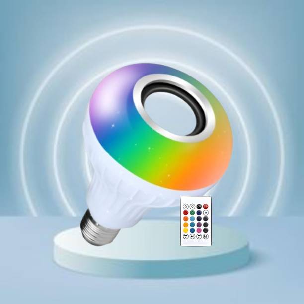 GUGGU Bluetooth Music Bulb Speaker With Remote Control Change Disco light for HomeR382 Smart Bulb