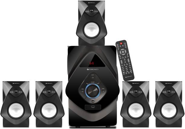 ZEBRONICS BT8591RUCF, Optical IN, USB, AUX, BT v5.0 , HDMI (ARC), AC-3 125 W Bluetooth Home Theatre