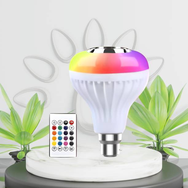 Clairbell Bluetooth Music Bulb Speaker With Remote Control Change Disco light for HomeQ466 Smart Bulb