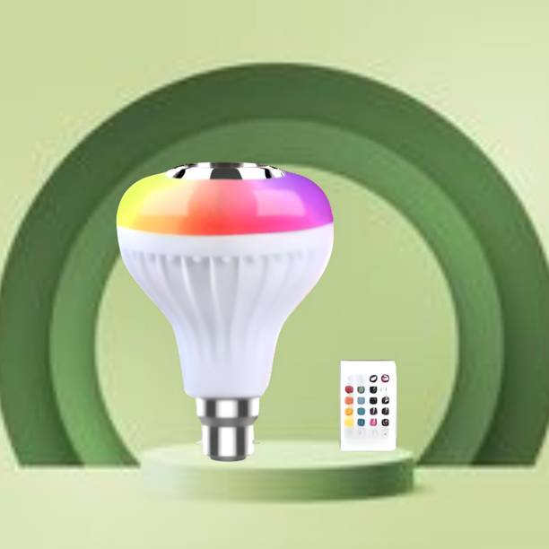 GUGGU Bluetooth Music Bulb Speaker With Remote Control Change Disco light for HomeE406 10 W Bluetooth Home Theatre