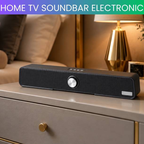 YAROH Bluetooth Speaker Soundbar with Volume Knob and Powerful Stereo Sound AX337 20 W Bluetooth Home Theatre