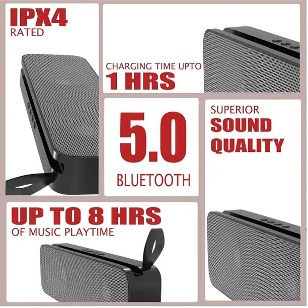 RZW TG-418 Ultra 3D Dynamic Thunder Sound With High Bass Wireless Portable 10 W Bluetooth Speaker