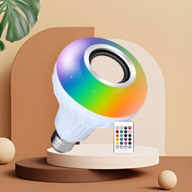 Clairbell Bluetooth Music Bulb Speaker With Remote Control Change Disco light for HomeQ279 Smart Bulb