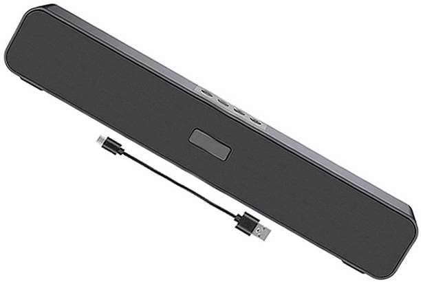 MSNR Stereo Soundbar for Phone/TV/Laptop/Tablets/Projectors, Multi Modes Aux D10 16 W Bluetooth Home Theatre
