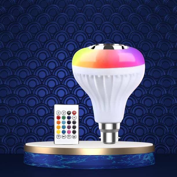 Clairbell Bluetooth Music Bulb Speaker With Remote Control Change Disco light for HomeQ117 Smart Bulb