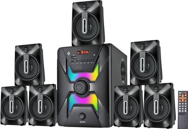 RIBSUN Phantom 7.1 Bluetooth Home Theatre 90w Output, USB, Aux, Line input, FM 90 W Bluetooth Home Theatre