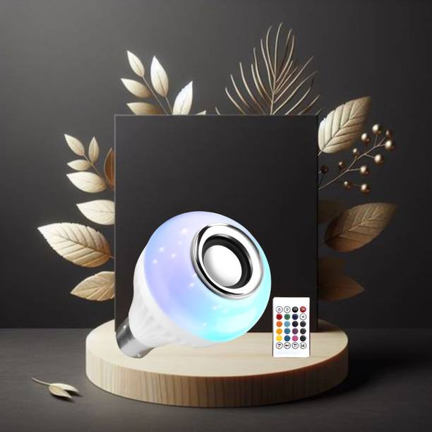 Clairbell Bluetooth Music Bulb Speaker With Remote Control Change Disco light for HomeQ214 Smart Bulb