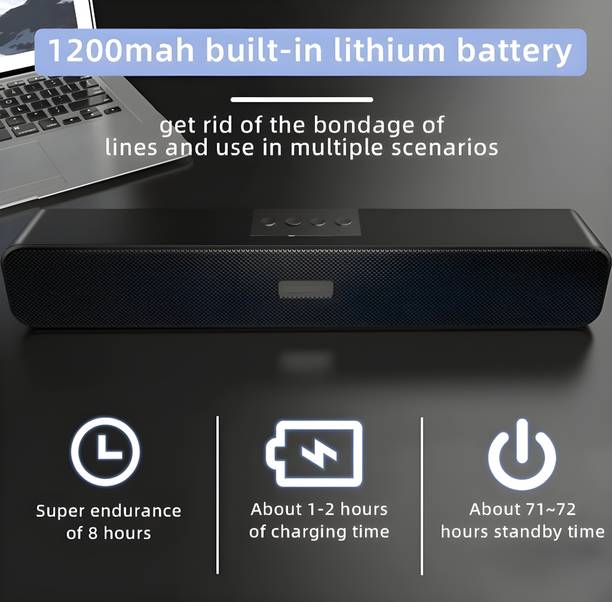 Yildiz 20W Dj Mini Soundbar 4DBass Wireless Bluetooth Speaker for car/laptop/home audio 20 W Bluetooth Home Theatre