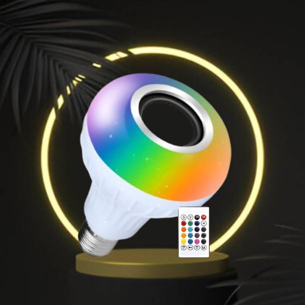 Clairbell Bluetooth Music Bulb Speaker With Remote Control Change Disco light for HomeQ204 Smart Bulb