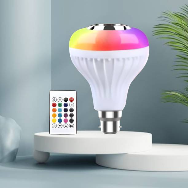 Clairbell Bluetooth Music Bulb Speaker With Remote Control Change Disco light for HomeQ222 Smart Bulb