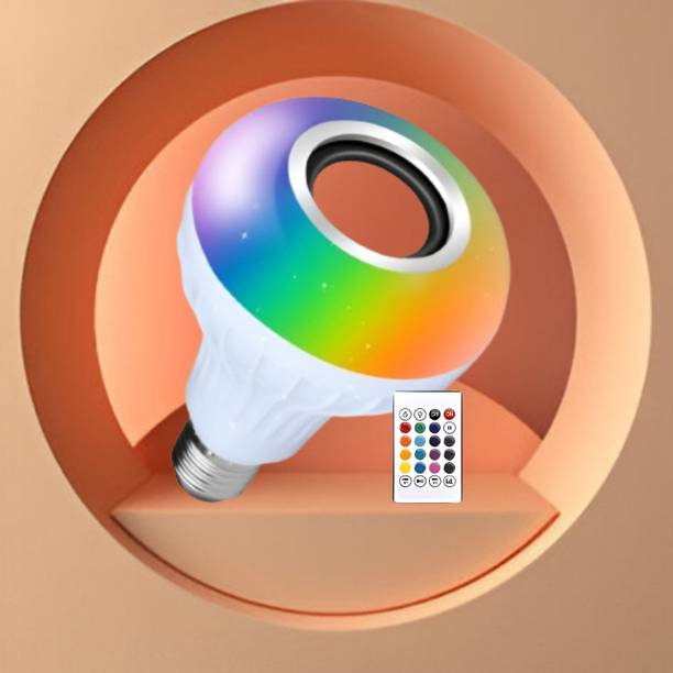 GUGGU Bluetooth Music Bulb Speaker With Remote Control Change Disco light for HomeD277 10 W Bluetooth Home Theatre
