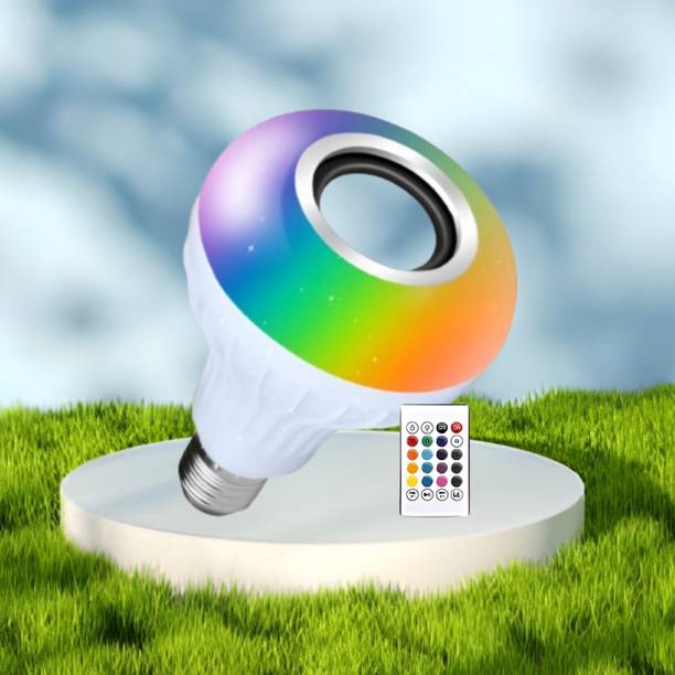 Clairbell Bluetooth Music Bulb Speaker With Remote Control Change Disco light for HomeQ154 Smart Bulb