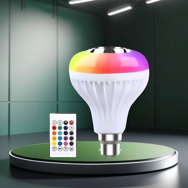 Clairbell Bluetooth Music Bulb Speaker With Remote Control Change Disco light for HomeQ232 Smart Bulb