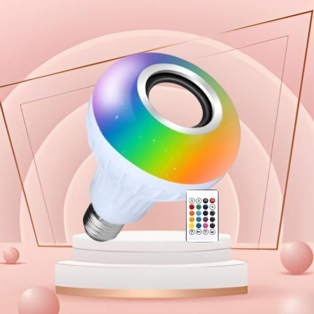 Clairbell Bluetooth Music Bulb Speaker With Remote Control Change Disco light for HomeQ242 Smart Bulb