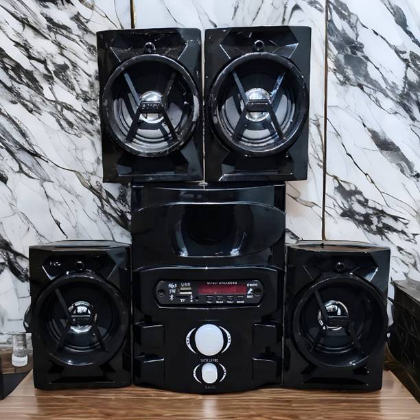 BAIYREK 4.1 Multimedia Speakers With Supporting SD Card, USB, AUX, FM & LED Display 900 W Bluetooth Home Theatre