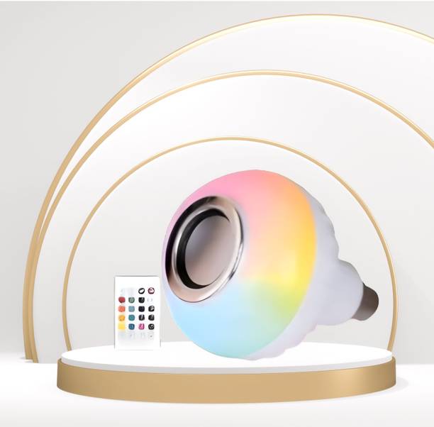 Clairbell Bluetooth Music Bulb Speaker With Remote Control Change Disco light for HomeQ192 Smart Bulb
