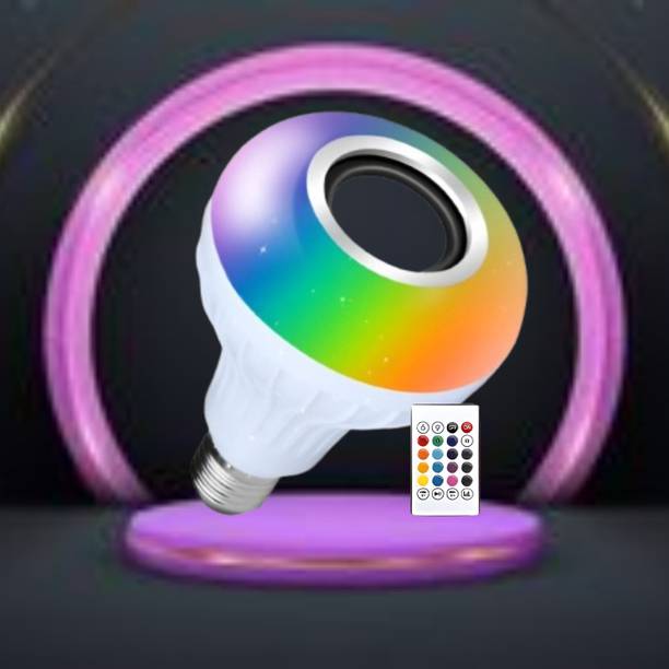 GUGGU Bluetooth Music Bulb Speaker With Remote Control Change Disco light for HomeD281 10 W Bluetooth Home Theatre
