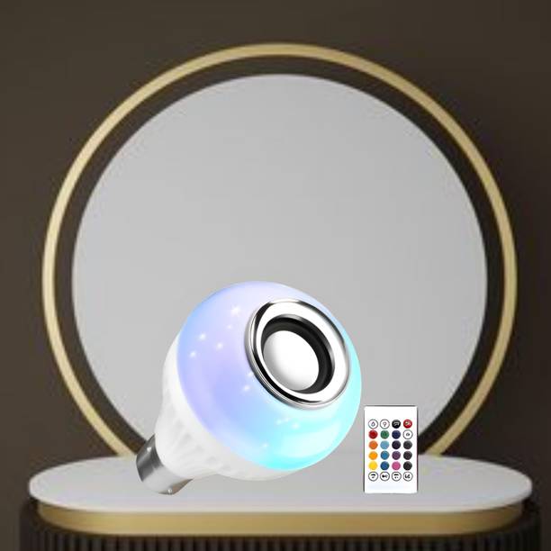 Clairbell Bluetooth Music Bulb Speaker With Remote Control Change Disco light for HomeQ494 Smart Bulb