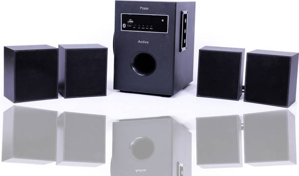 prass Active 4.1 with Wooden satellite 65 W Bluetooth Home Theatre
