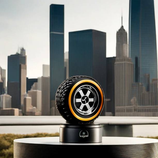 GUGGU Tyre (Speakers) Wave Dynamic Sound (Bluetooth Speaker) with Subwoofer FD426 12 W Bluetooth Home Theatre
