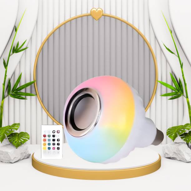 Clairbell Bluetooth Music Bulb Speaker With Remote Control Change Disco light for HomeQ327 Smart Bulb