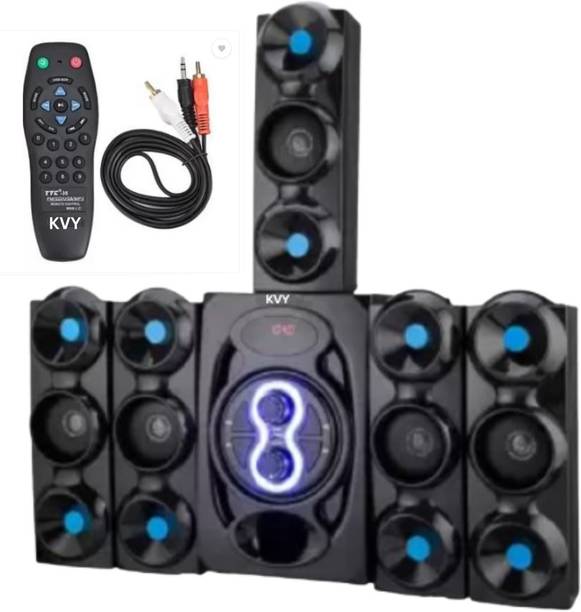 KVY Home Theatre 5.1 Bluetooth Speaker Hard Bass (Black, 5.1 Channel) 9500W 9500 W Bluetooth Home Theatre