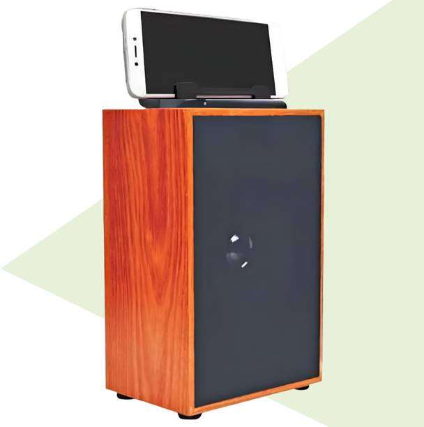 BVEXO Compact Wooden Speaker with 4-Hour Battery & Superior Sound 10 W Bluetooth Home Theatre