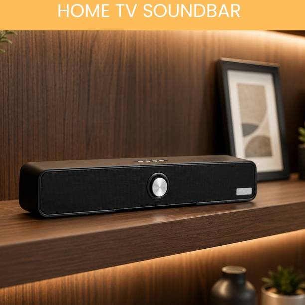 YAROH Bluetooth Speaker Soundbar with Volume Knob and Powerful Stereo Sound AZ61 20 W Bluetooth Home Theatre